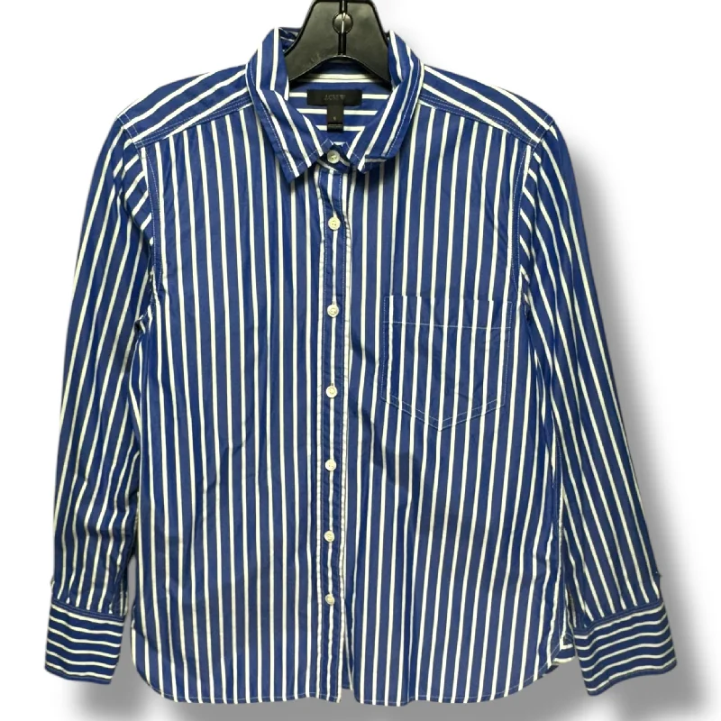 Top Long Sleeve By J. Crew In Striped Pattern, Size: 6 Refined Men's Classic 