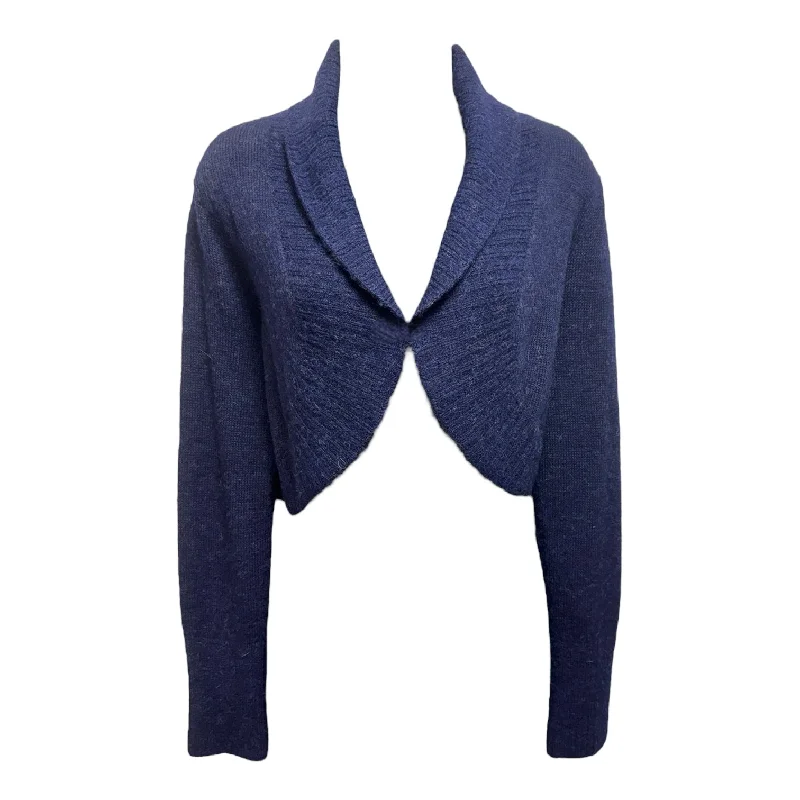 Talia Baby Alpaca Bolero By Peruvian Connection In Navy, Size: S Refined Men's Classic 