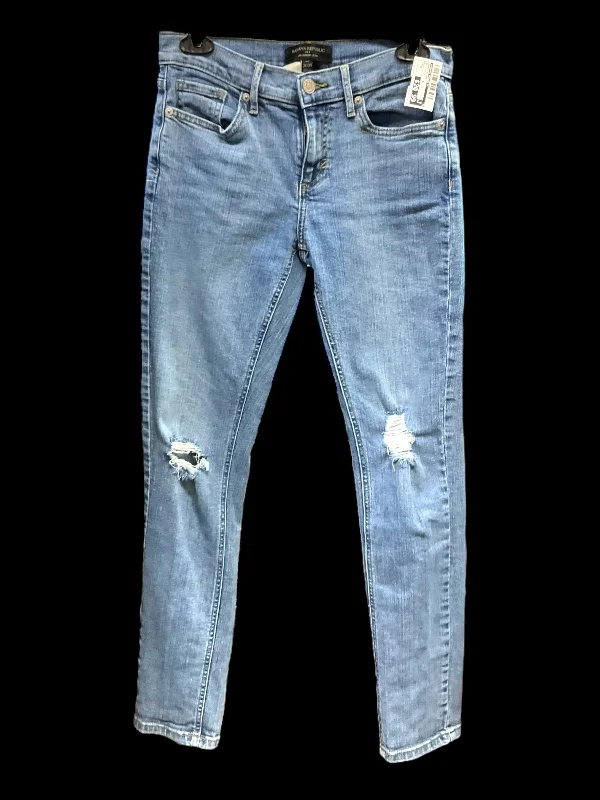 Jeans Skinny By Banana Republic In Blue Denim, Size: 0 Bohemian Men's Free