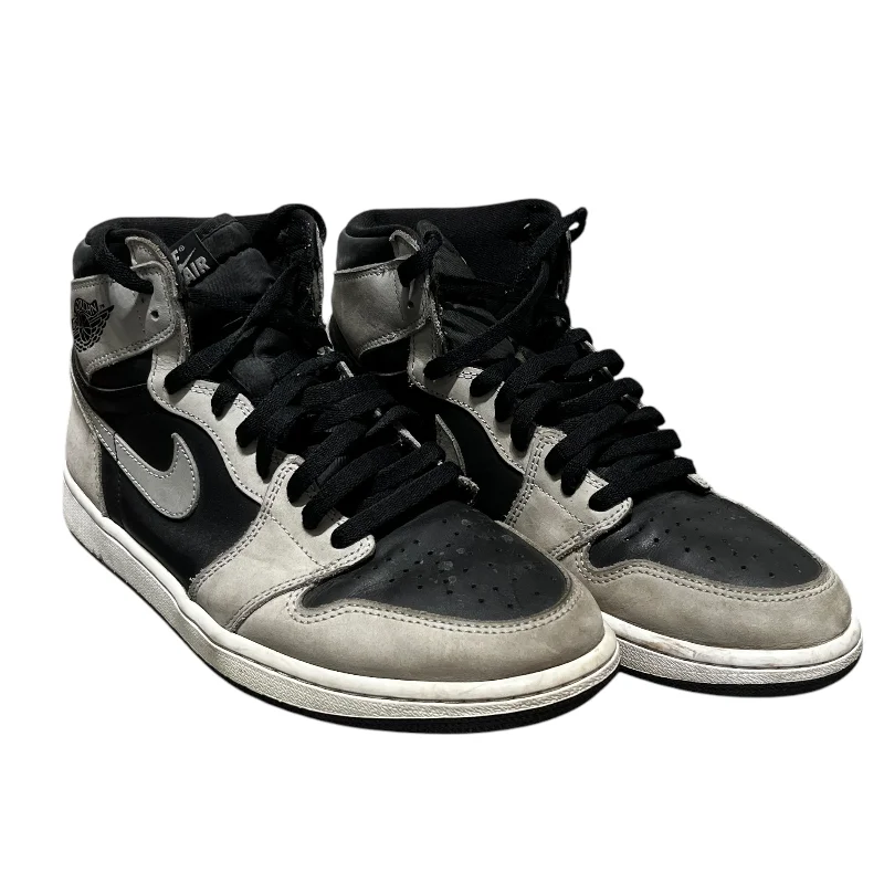 NIKE/AIR JORDAN 1 RETRO HIGH OG/Hi-Sneakers/US 10/GRY/555088-035 Modern Men's 