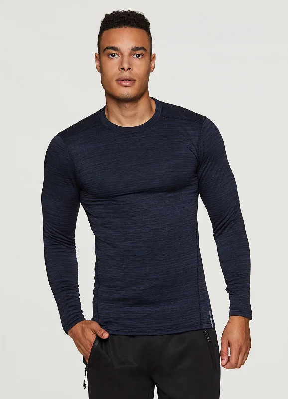 Stratus Fleece Lined Compression Base Layer Tee Casual Men's Loose