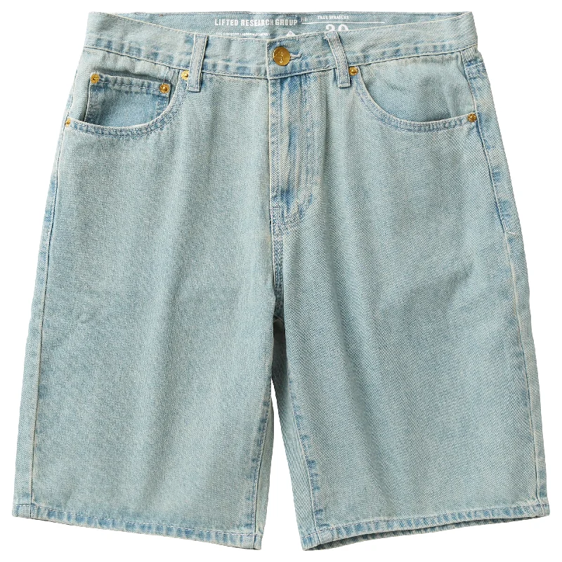 TRUE STRAIGHT JEAN SHORT - DENIM BLUE Polished Men's Satin