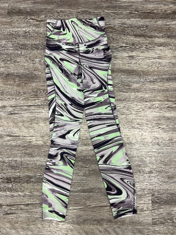 Green & Grey Athletic Leggings Lululemon, Size 0 Stylish Men's Neon