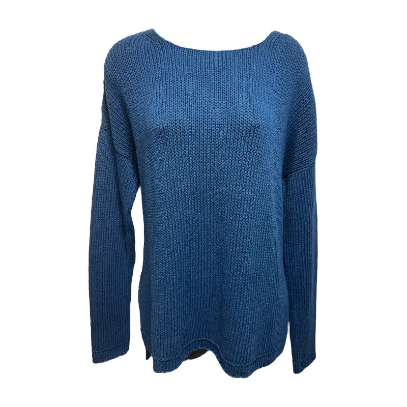 Pima Cotton Sweater By Peruvian Connection In Teal, Size: S Cozy Men's Winter