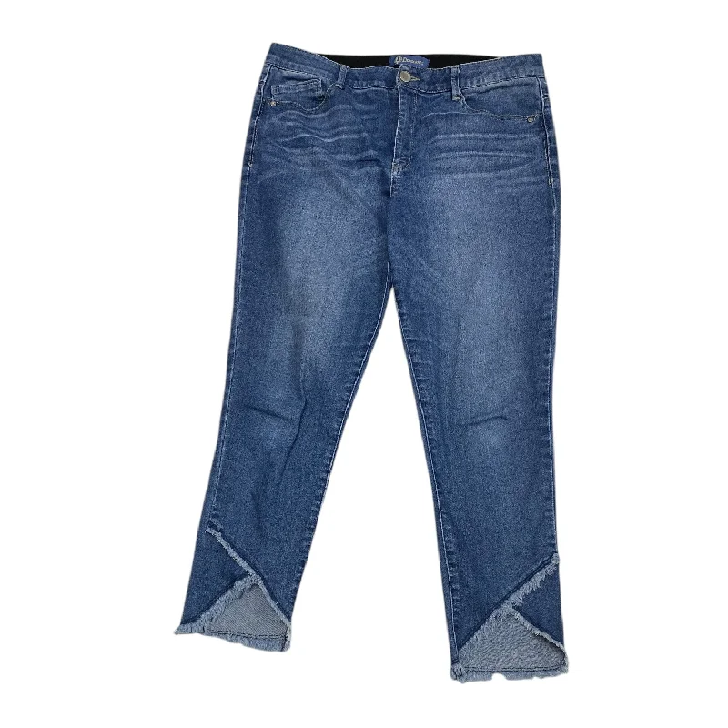 Jeans Straight By Democracy In Blue Denim, Size: 14 Traditional Men's Country