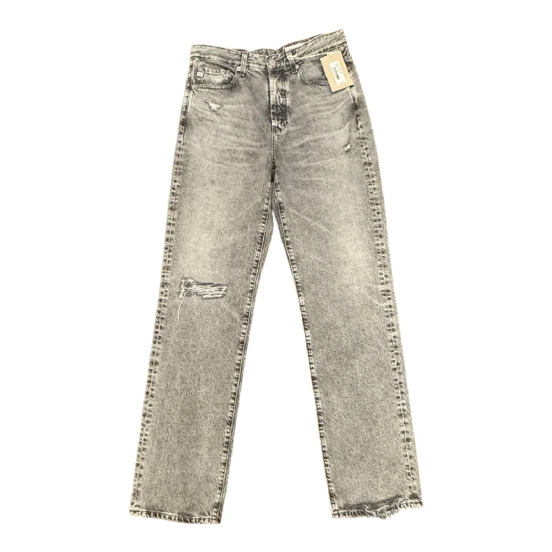 Jeans Straight By Ag Jeans In Grey, Size:2 Tough Men's Military