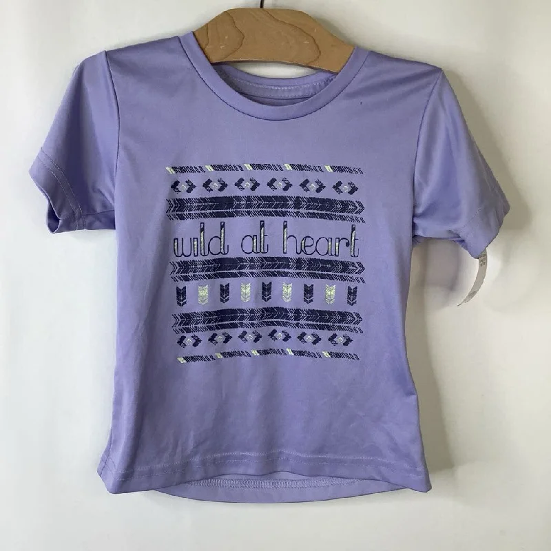 Size 4-5: Columbia Lavender 'Wild At Heart' T-Shirt Unique Men's Upcycled