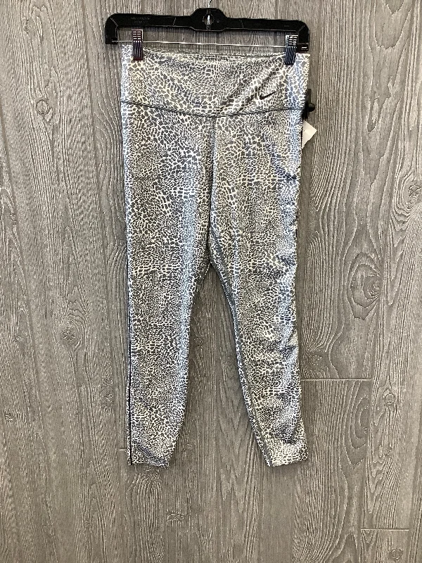 Grey Athletic Leggings Nike Apparel, Size M Trendy Men's Bucket