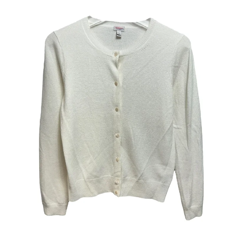 Sweater Cardigan Cashmere By J. Crew In Cream, Size: 16 Traditional Men's Country