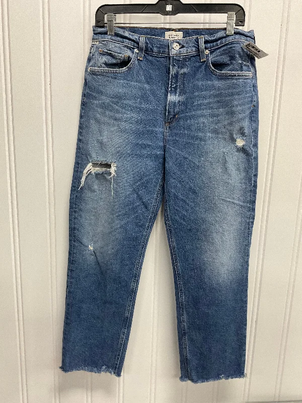 Jeans Cropped By Citizens Of Humanity In Blue Denim, Size: 8 Cozy Men's Winter