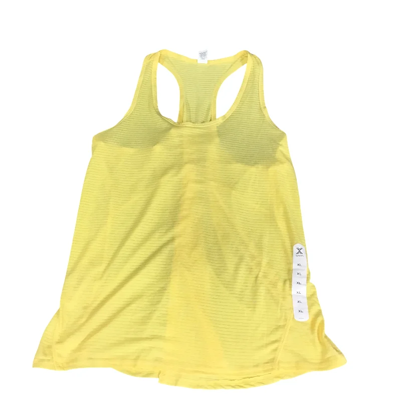 Athletic Tank Top By Xersion In Yellow, Size: Xl Casual Men's Loose