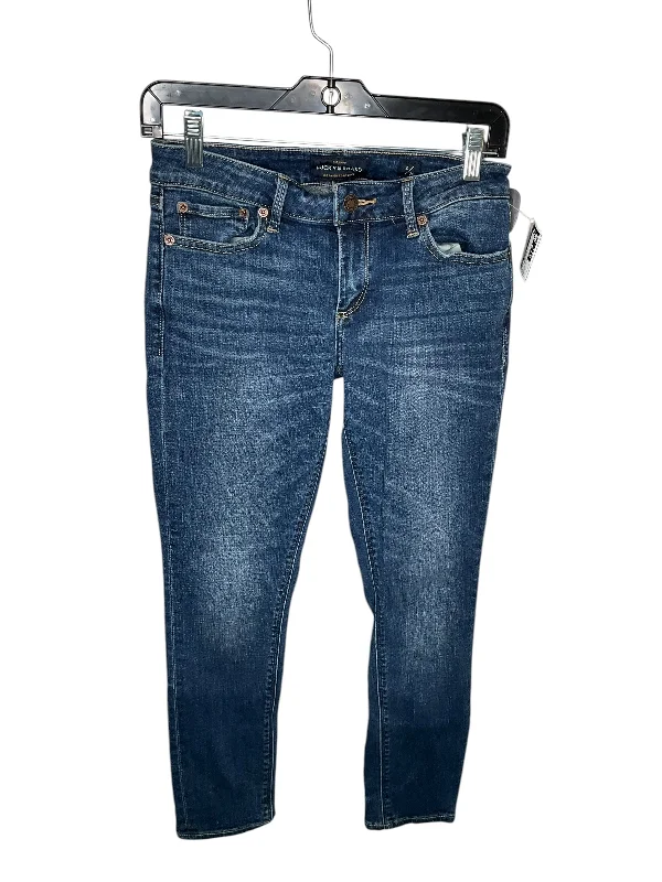 Jeans Cropped By Lucky Brand In Blue Denim, Size: 2 Artistic Men's Hand