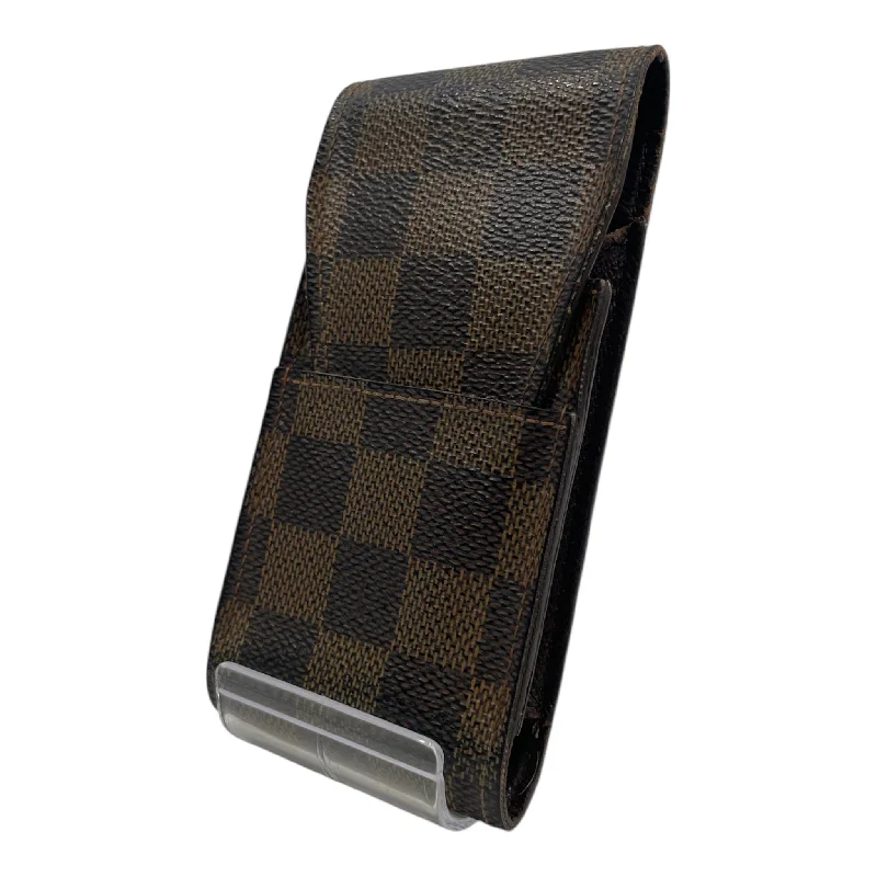 LOUIS VUITTON/Cigarette Case/Leather/All Over Print/N63024/ETUI CIGARETTE_DAMIER EBENE/Multicolor Casual Men's Short