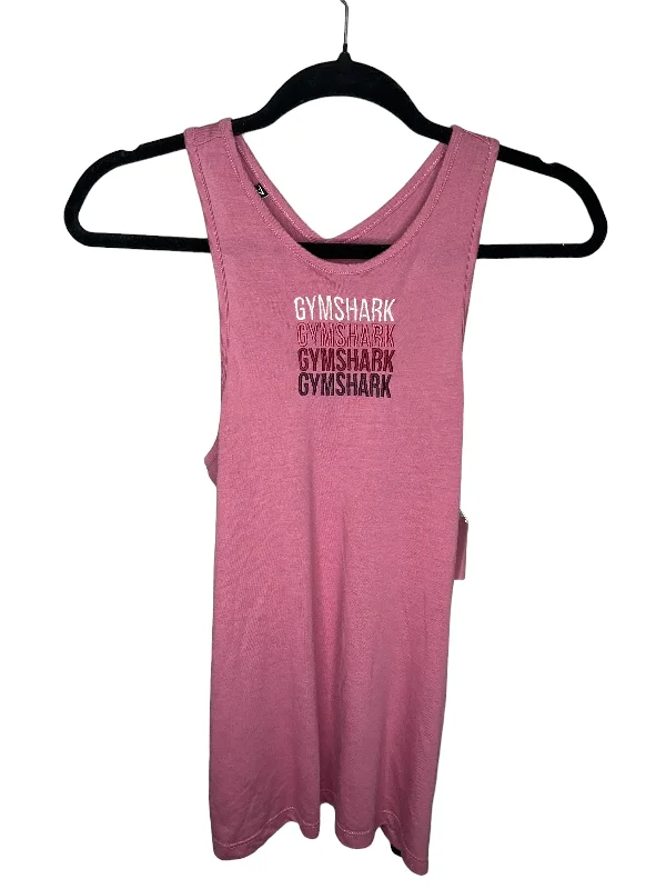 Athletic Tank Top By Gym Shark In Pink, Size: S Lumberjack