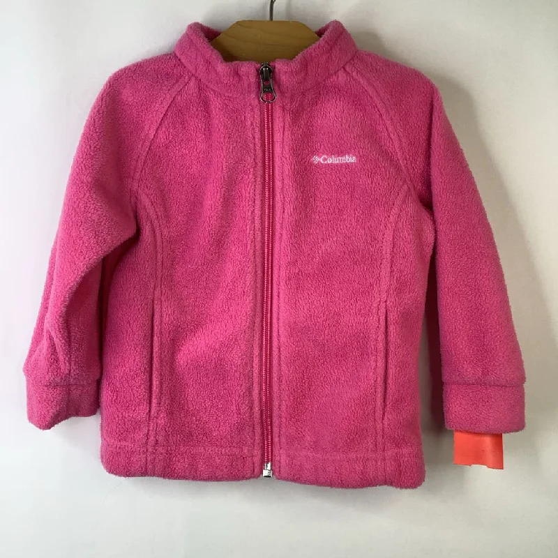 SIze 12-18m: Columbia Pink Zip-Up Fleece Coat Polished Men's Satin