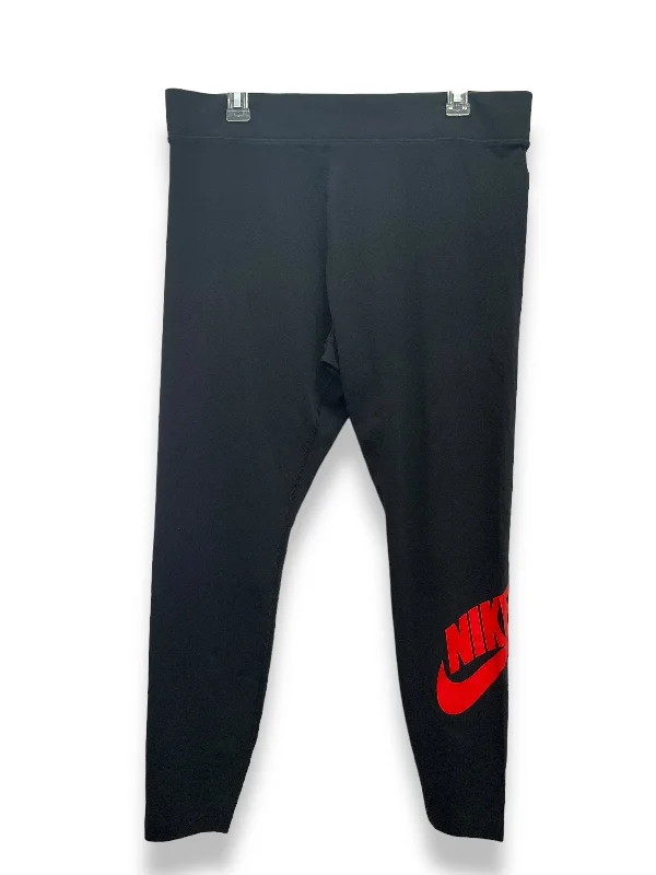 Black Athletic Leggings Nike Apparel, Size Xxl Masculine Men's 