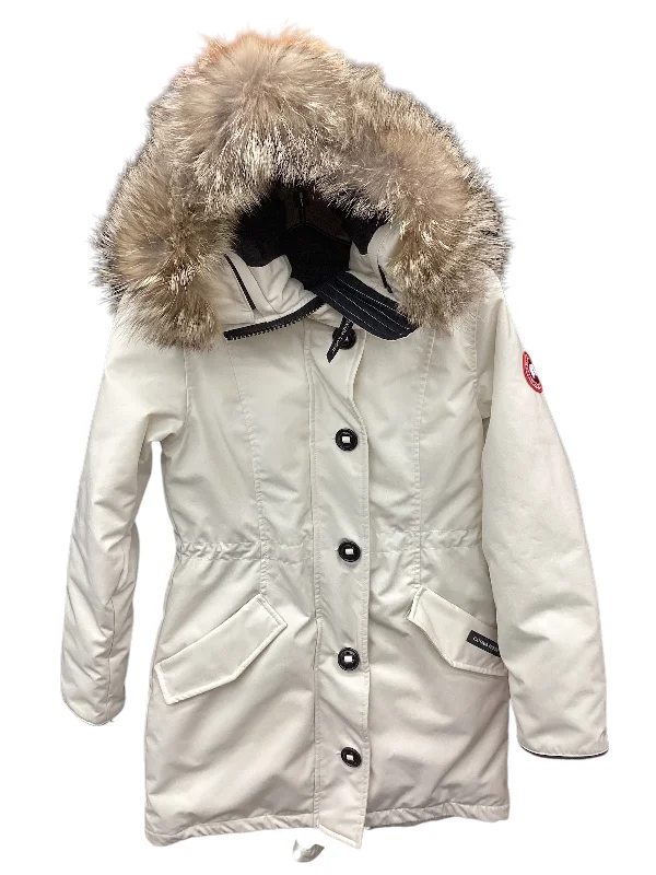 Coat Designer By Canada Goose In Ivory, Size: S Streetwear Style