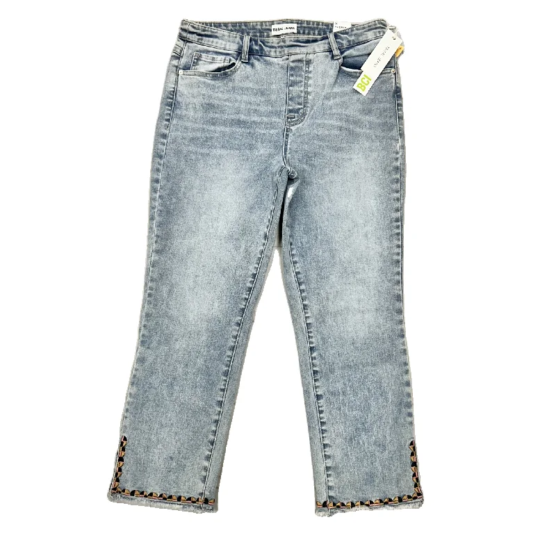 Jeans Straight By Tribal In Blue Denim, Size: 10 Practical Men's Multi