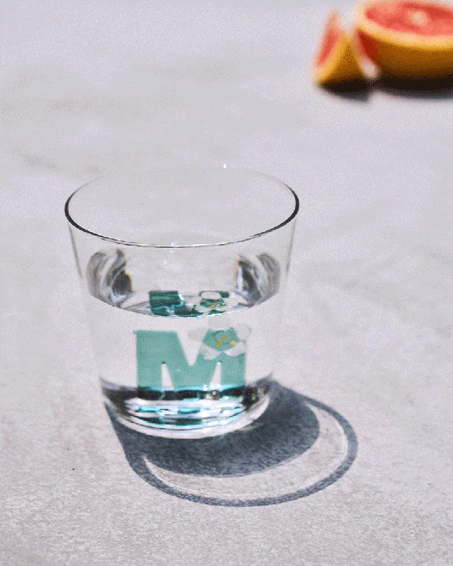 Alphabet Glass - M Luxurious Men's High