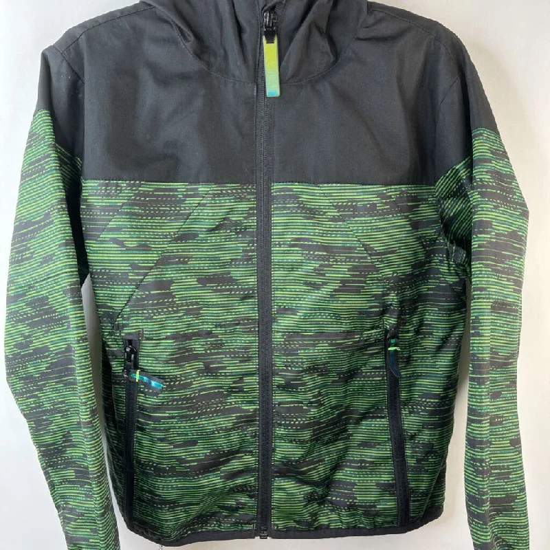 Size 4-5: Champions Green & Black Light Jacket Elegant Men's Cashmere