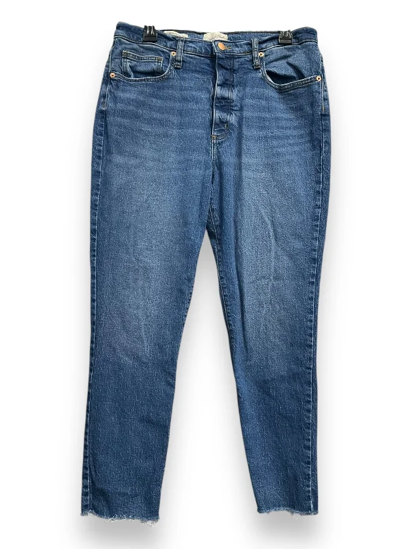 Jeans Straight By Universal Thread In Blue Denim, Size: 12 Stylish Men's Tropical 