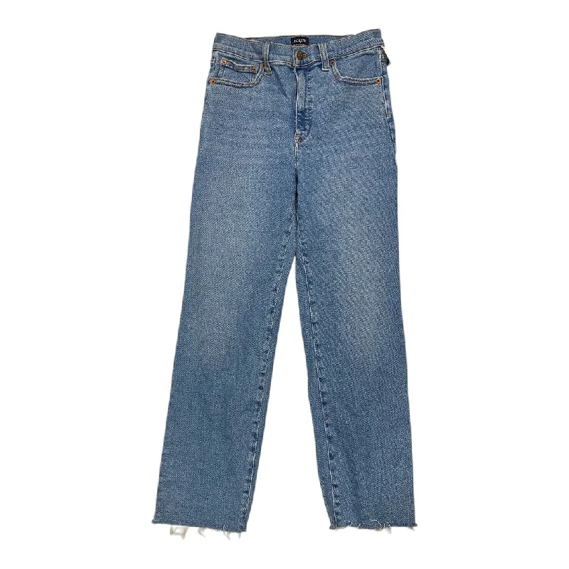 Jeans Straight By J. Crew In Blue Denim, Size:4 Tailored