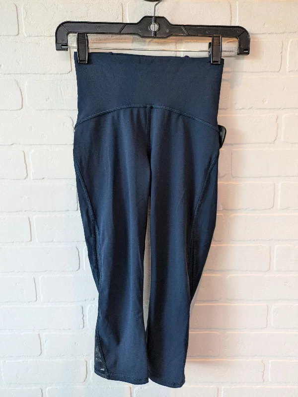 Blue Athletic Leggings Capris Lululemon, Size 2 Bold Men's Animal