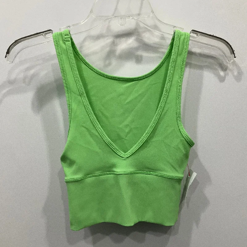 Athletic Bra By Lululemon In Green, Size: 2 Refined Men's Hand