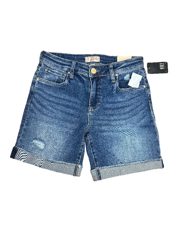 Shorts By Kut In Blue Denim, Size: 4 Stylish Men's Neon