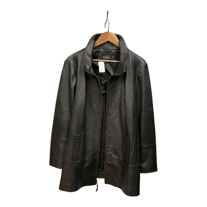 Coat Leather By Jones New York  Size: 0 Minimalist Men's Casual 