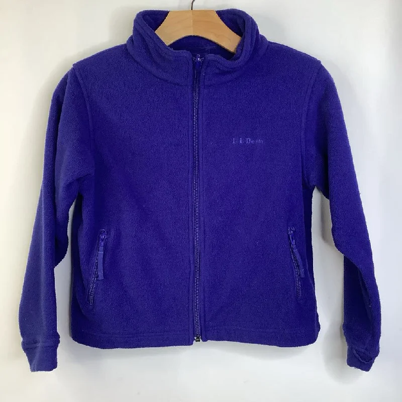 Size 8: L.L. Bean Blue Zip-Up Fleece Coat Business