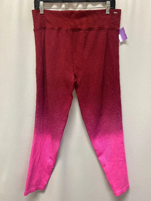 Red Athletic Leggings Pink, Size Xl Elegant Men's Formal 