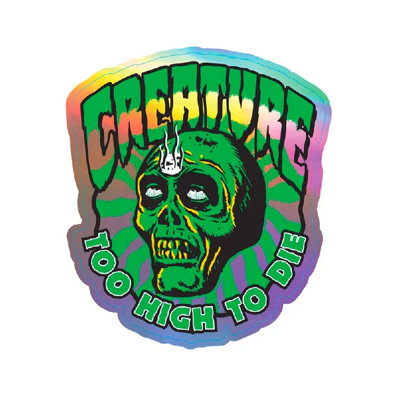 Creature Too High Sticker 2.75in Laid