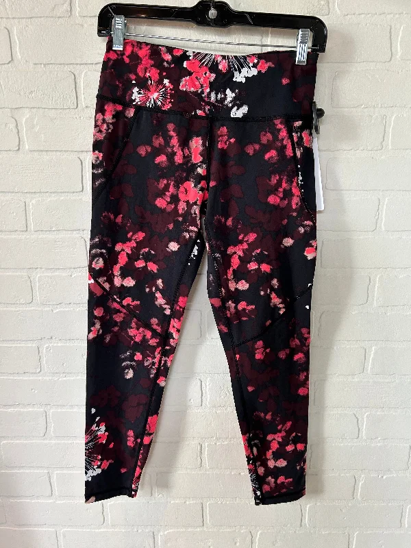 Black & Red Athletic Leggings Sweaty Betty, Size 4 Bold Men's Statement