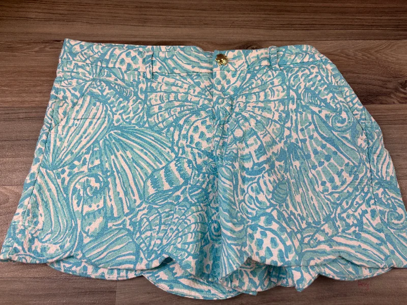 Shorts Designer By Lilly Pulitzer In Blue & White, Size: 16 Tough Men's Military