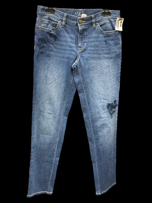 Jeans Straight By Loft In Blue Denim, Size: 0 Dynamic Men's Moto