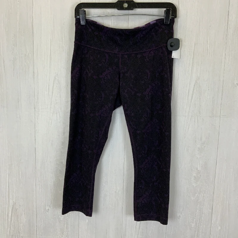 Athletic Leggings Capris By Lululemon In Purple, Size: 8 Cozy Men's Winter