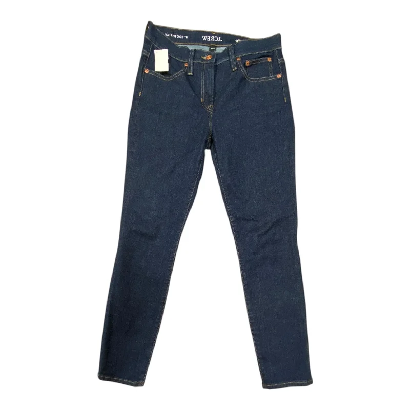 Jeans Skinny By J. Crew In Blue Denim, Size:4P Streetwear Style