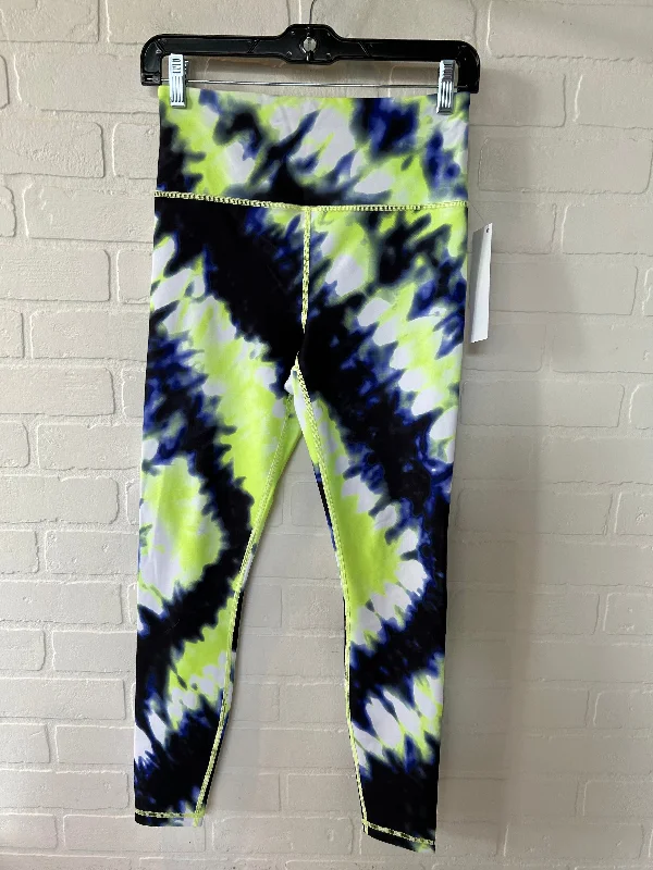 Blue & Yellow Athletic Leggings Athleta, Size 4 Relaxed Men's Australian 