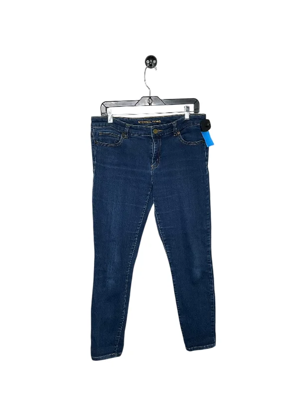 Jeans Skinny By Michael Kors In Blue Denim, Size: 10 Monochromatic All