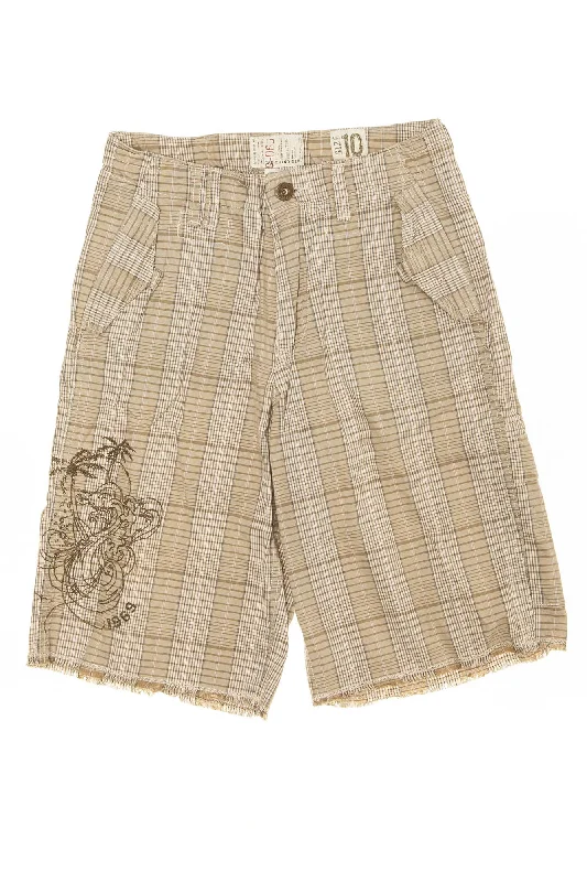 Gap Cargo - Brown Plaid Cargo Shorts - 10 Luxurious Men's High