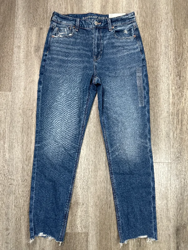 Jeans Boyfriend By American Eagle In Blue Denim, Size: 4 Streetwear Style