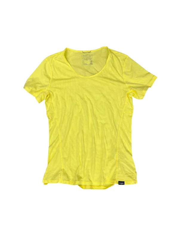 Athletic Top Short Sleeve By Patagonia In Yellow, Size: S Cool Men's Distressed