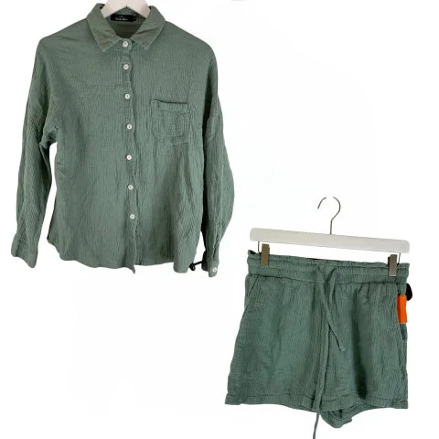 Shorts Set By Cmf In Green, Size: S Polished Men's Satin