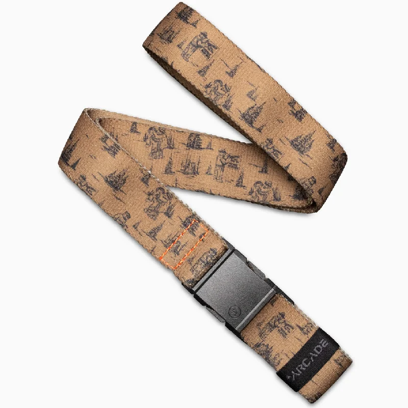 Arcade Smokey Bear Slim Stretch Belt Edgy Men's Punk