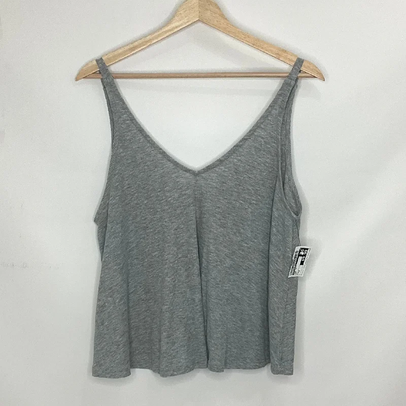 Grey Tank Top Free People, Size S Sleek Men's Metallic