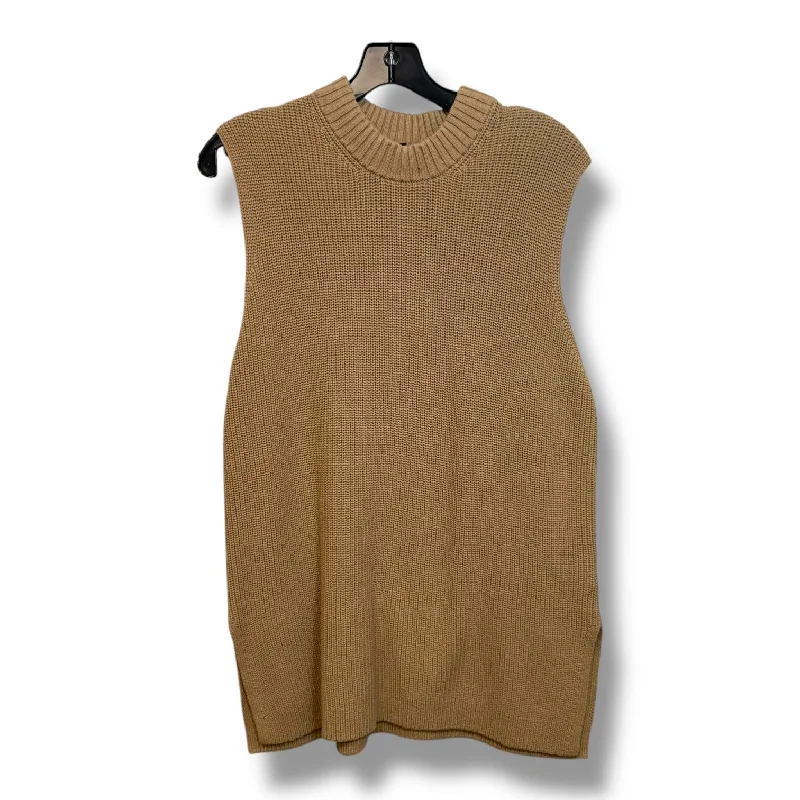 Top Sleeveless By Express In Tan, Size: L Minimalist Men's Casual 