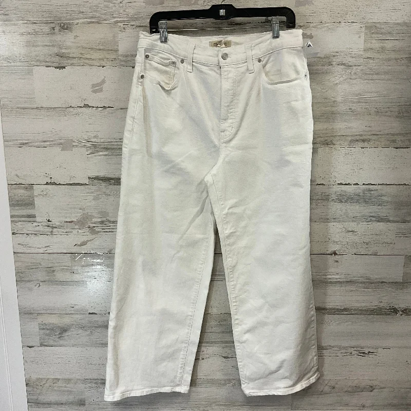 Jeans Wide Leg By Madewell In White Denim, Size: 12 Sporty Men's Tennis