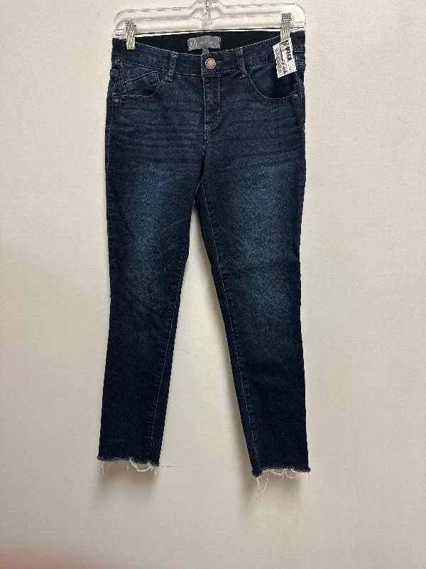 Jeans Cropped By Wit & Wisdom In Blue Denim, Size: 4 Modern Men's 