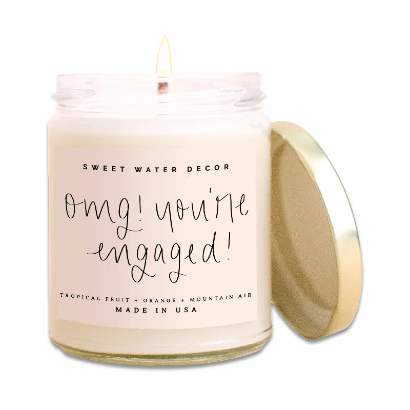 OMG! You're Engaged! Soy Candle Edgy Men's Punk